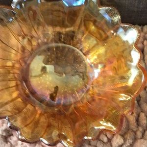 Carnival glass bowl
